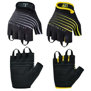Cycling Gloves Padded Half Finger Dot Polyester Fabric Palm Light Weight Workout Biking Fingerless Gloves New