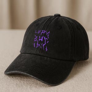 Huntrix Demon Hunters Embroidered Hat, Kpop Demon Hunters Gift,  KPOP Band Huntrix Fan Hat, Rumi Demon Marking Hat