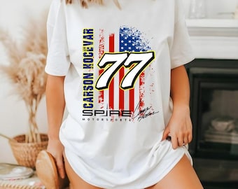 Carson Hocevar 2025 NASCAR-tröja, Carson Hocevar-tröja, Carson Hocevar-tröja, Carson Hocevar 77-tröja, NASCAR-tröja Carson Hocevar