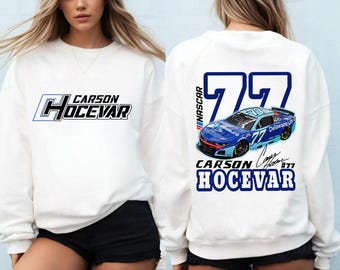 Carson Hocevar 2025 NASCAR-tröja, Carson Hocevar-tröja, Carson Hocevar-tröja, Carson Hocevar 77-tröja, NASCAR-tröja Carson Hocevar
