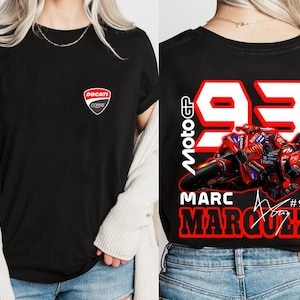 【レディース】 レッドブル & マルク マルケス コラボ Tシャツ ネイビー MotoGP バイク 女性用 marc-marquez-duel-red-bull-t-
