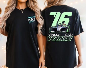 Maglietta Rinus VeeKay 76 Indycar 2026, Felpa Indycar, Abbigliamento da corsa retrò, Rinus VeeKay, Design IndyCar vintage, Maglietta INDYCAR