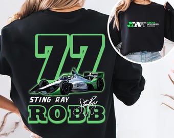 Felpa Sting Ray Robb2025 INDYCAR, Maglietta Sting Ray Robb, Maglione Sting Ray Robb 77 Indycar, Maglietta INDYCAR, Maglietta Ray Robb, Maglietta INDYCAR
