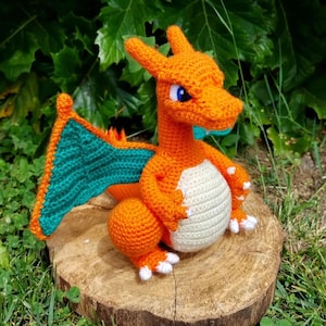 Mega Charizard Crochet Pattern Digital File Download