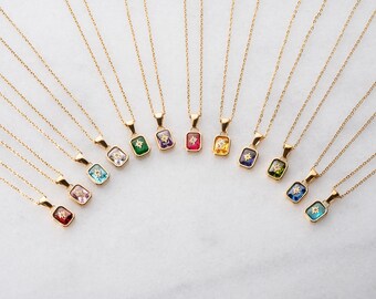 Birthstone Friendship Necklace, Best Friend Gift, Personalized Group Gift, Bridesmaid Favor, Friendship Day Gift, Birth Month Jewelry