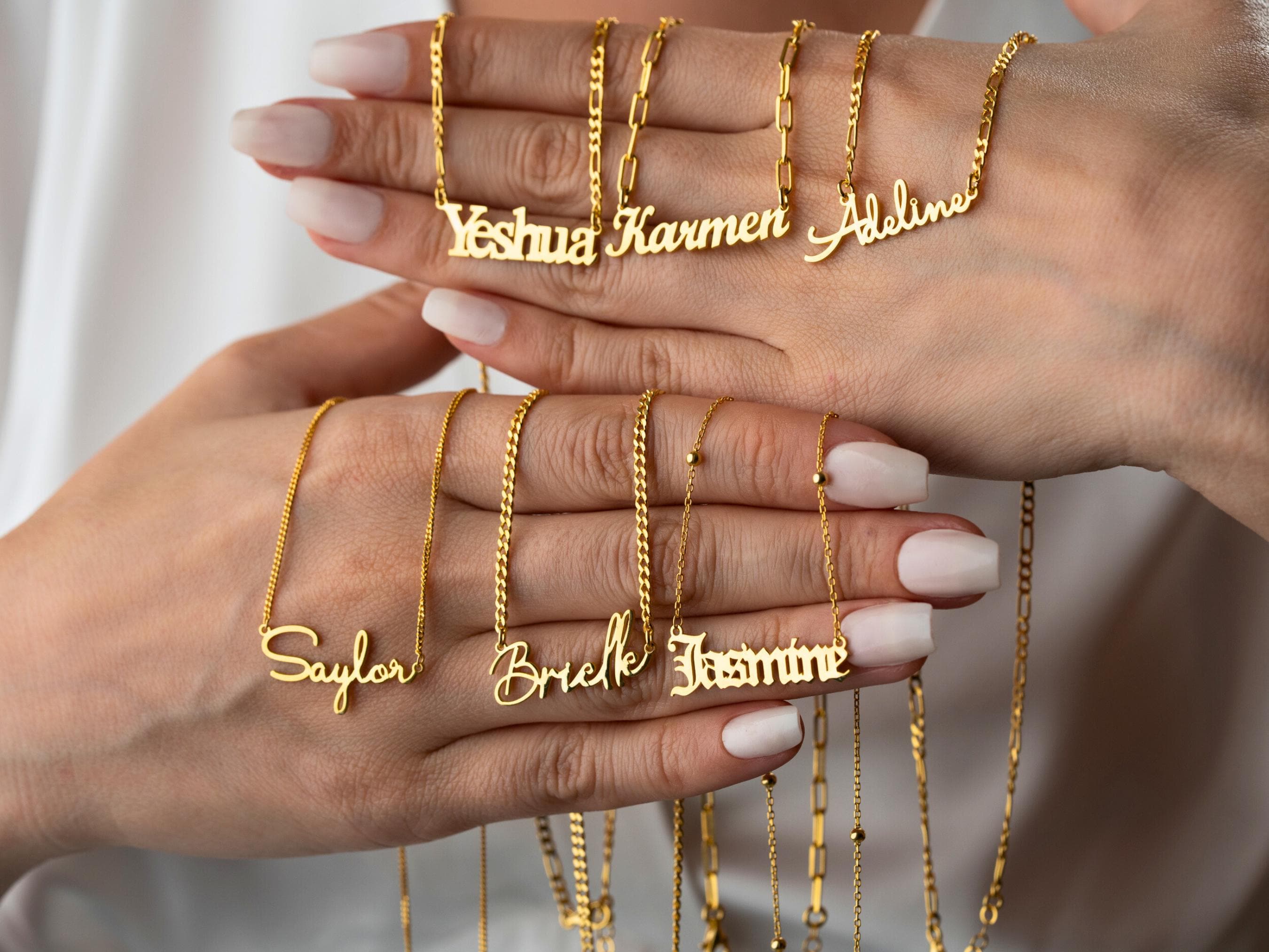 18k Gold Plated Name Necklace