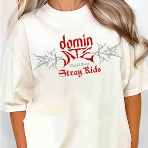 Stray Kids dominATE 北米グッズ メンバープリントTシャツM Stray Kids dominATE 北米グッズ メンバープリントTシャツM