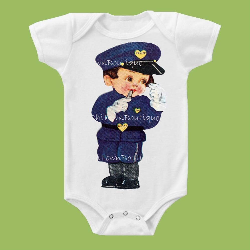 Retro Policeman Police T Shirt Blue Uniform Police T Shirt Boys Clothes One Piece Baby Or Retro Policeman Police T Shirt Blue Uniform Police T Shirt Boys Clothes One Piece Baby Or