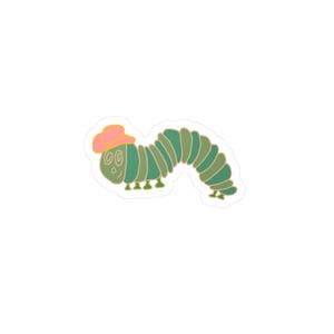 Cowboy Caterpillar Vinyl Decal