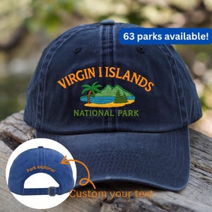 National Park Embroidered Washed Dad Cap, Vintage Hiking & camping Hat, Outdoor Adventure Gift, Nature Lover Baseball Cap