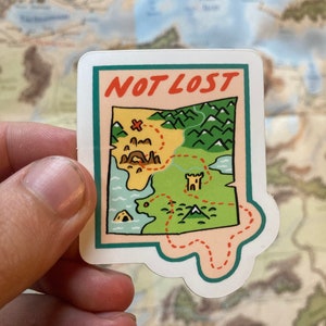 Pegatina de vinilo Not Lost