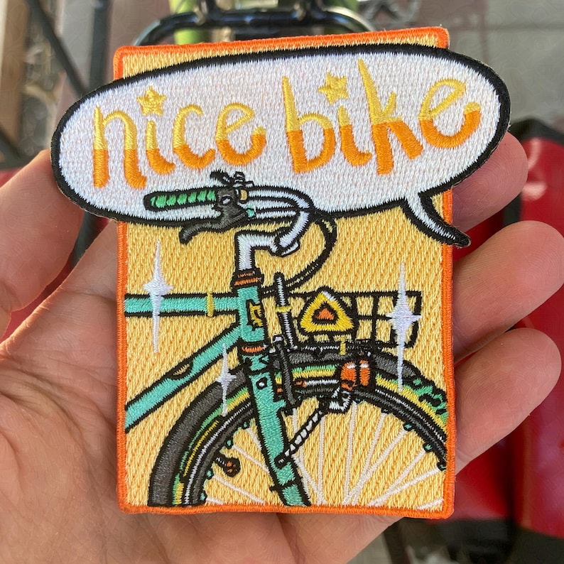 Leuke fietspatch afbeelding 1