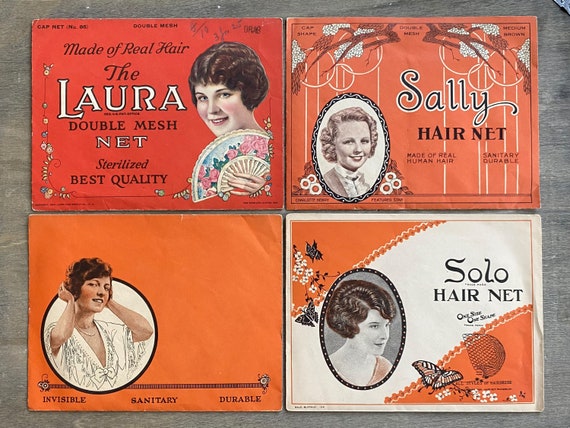 1920s Old Stock Real Hair Nets in Lithographed Envelopes - Etsy 1920s Old Stock Real Hair Nets in Lithographed Envelopes - Etsy