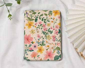Pink Flower Kindle Case with Hand Strap,All New Kindle Paperwhite Case,Paperwhite Cover For Kindle 10th/11th,Kindle Accessorie Gift