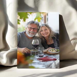 Custom Canvas Print from Photo Personalized Photo to Canvas Multiple Sizes Wall Art Framed Canvas Gift for Wedding Anniversary Birthday