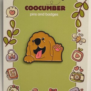Cute Dog Enamel Pin, Puppy Lapel Pin, Dog Lover Gift, Pet Accessory, Animal Pin Badge, Animal Brooch