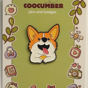 Cute Dog Enamel Pin, Puppy Lapel Pin, Dog Lover Gift, Pet Accessory, Animal Pin Badge, Animal Brooch