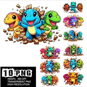 Baby Trex Dino Design 10 PNG Trex Baby Clipart High Resolution Png Design Wall Design Trex Baby Png