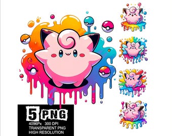 Poke Charmander Design 5 PNG Charmander Splash and Watercolor High Resolution Png Design Png