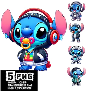 Street Baby Stitch Design 5 PNG Stitch Clipart High Resolution Png Design Stitch Baby Street Wear Png