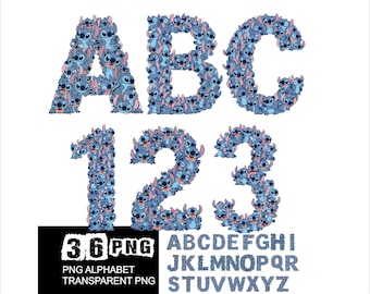 Stitch Alphabet Png Design Stitch Font Png Stitch Font Party Letters Baby Alphabet Png