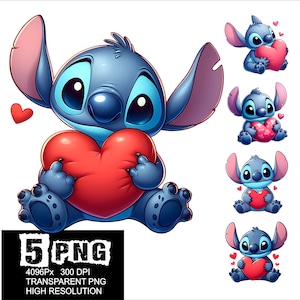 Love Stitch Heart Design 5 PNG Stitch Clipart High Resolution Png Design Stitch Love Png