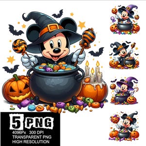 Mickey Halloween Design 5 PNG Halloween Mouse High Resolution Png Design Mickey Png Punpkin Funny Halloween