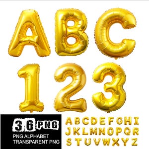 Party Balloon Alphabet Png Design Yellow Color Png Font Balloon Party Letters Baby Alphabet Png