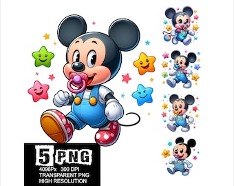Mickey Baby Boy Mouse Design 5 PNG Mickey Clipart High Resolution Png Design Mouse Baby Png