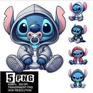 StreetWear Baby Stitch Design 5 PNG Stitch Clipart High Resolution Png Design Stitch Baby Street Wear Png