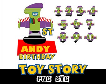 Födelsedag Toy Story Alfabet Buzz Siffror Toy Story Doodle Font png Alfabetbokstäver Barnfestnummer png