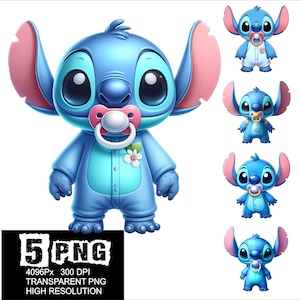 Baby Stitch Design 5 PNG Stitch Clipart High Resolution Png Design Stitch Baby Boy Design