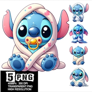 Baby Stitch Design 5 PNG Stitch Clipart High Resolution Png Design Stitch Baby