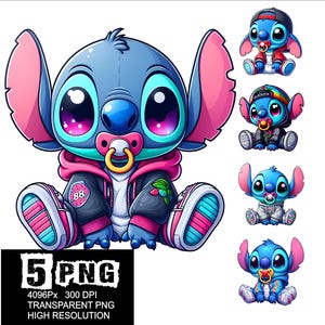 Street Baby Stitch Design 5 PNG Stitch Clipart High Resolution Png Design Stitch Baby Street Wear Png