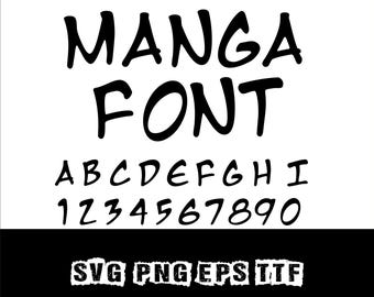 Cartoon Font SVG Cut Files, Alphabet Letters Clipart (digital Download ...