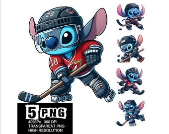 Patines de hockey de Stitch Diseño de rodillos 5 PNG Clipart de Stitch Diseño PNG de alta resolución Stitch Hockey Png