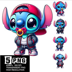 Street Baby Stitch Design 5 PNG Stitch Clipart High Resolution Png Design Stitch Baby Street Wear Png