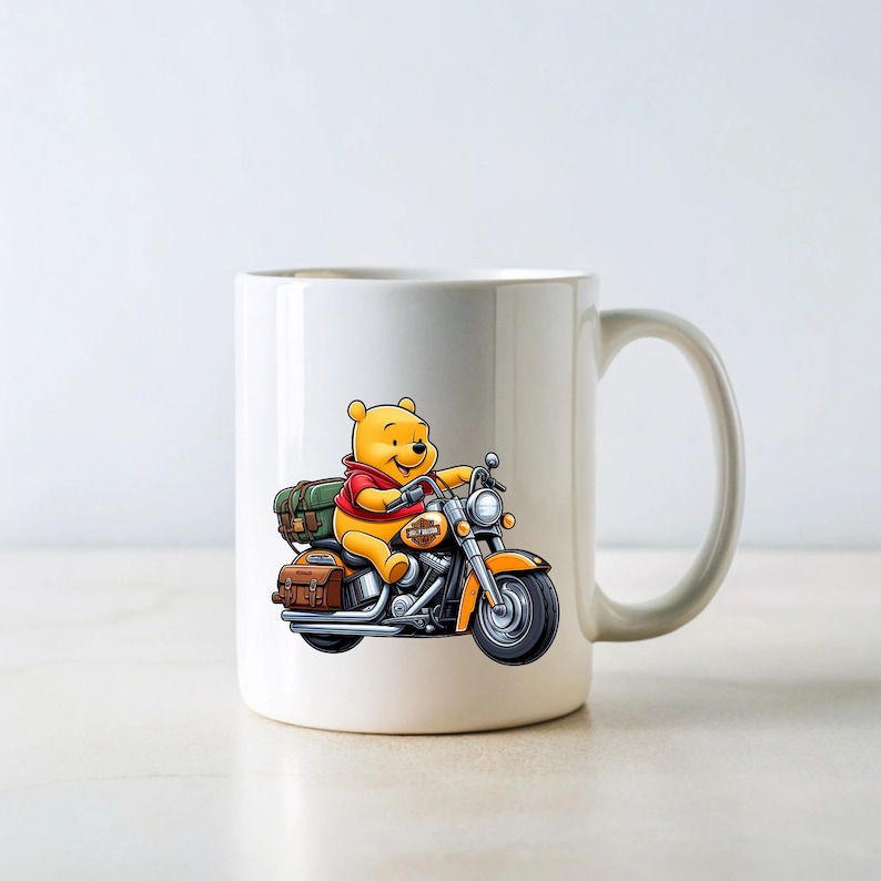 Motorcycle Riders Pooh Pooh Motorcycle Design 5 PNG Winnie Clipart High Resolution Png Design ...