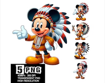 Musse Pigg Indian Design 5 PNG Musse Pigg Clipart Högupplöst Png Design Mus Indisk Png