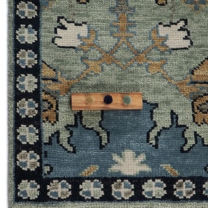 Alfombra Oushak vintage en color rojo óxido: alfombra turca de aspecto antiguo anudada a mano, estilo bohemio, para sala de estar, de Donegal, de 8 x 10 pulgadas, disponible en todos los tamaños. imagen 11