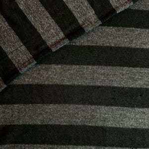 Black & Grey Stripe Printed Fabric by the Yard, cotton, jersey, rayon, crafts