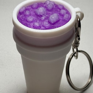 Double Cup Purple Drink Styrofoam 3d printed Keychain