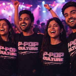 P-POP CULTURE T-Shirt | Punjabi Concert Fan Tee | Indian Music Vibes