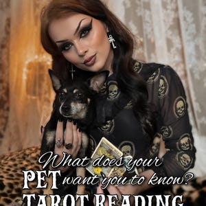 LECTURE D'ANIMAUX DE COMPAGNIE Clairvoyante, psychique Lecture de tarot intuitive : qu'est-ce que votre animal de compagnie veut que vous sachiez ? par Miss Morgue DeVille