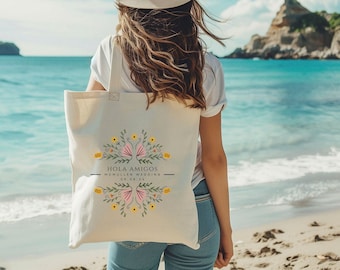 Mexico Wedding Tote Bag, Mexico Wedding Tote, Custom Tote Bag, Bridal Party Beach Bag, Mexico Wedding Beach Tote, Personalized Tote Bags