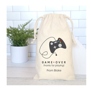 Gamer Party Favor Bags, Gamer Party, Video Game Party, Gamer Birthday, Gamer Party Favor Bags, Video Game Favors, Gamer Bags