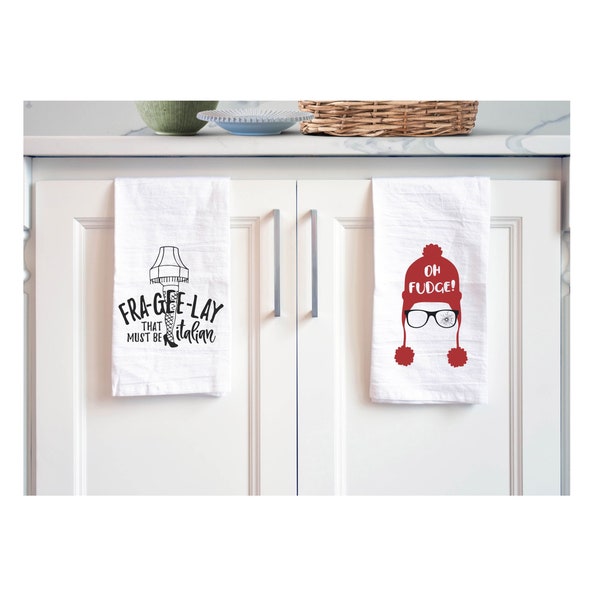 Funny Christmas Gift Tea Towel, Christmas Story Funny Gift, Tea Towels for Christmas, Holiday Kitchen Decor, Funny Holiday Gifts, Christmas