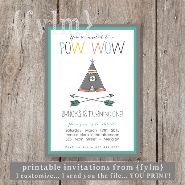 Pow Wow Birthday - Etsy