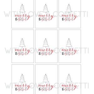 Printable Holiday Tags - Instant Download - Christmas Printable FILE ...