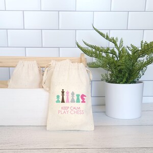 Chess Party Favor Bags, Chess Club Party, School Chess Team Favor Bags, Personalized Chess Treat Bags, Custom Chess Favor Bags, Chess Theme